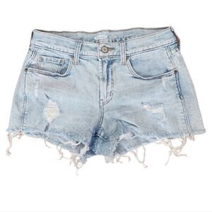 OLD NAVY Boyfriend Distressed Denim Shorts Size 0